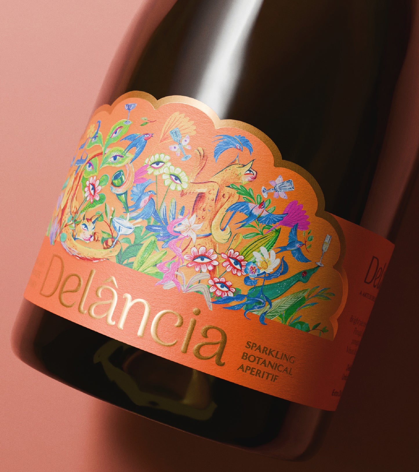 Rosé Wine with Pomegranate & Rosemary